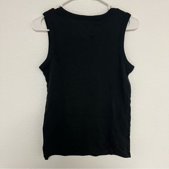 Rachel Zoe layering essential Black Sleeveless Tank Top size medium - Picture 3 of 3